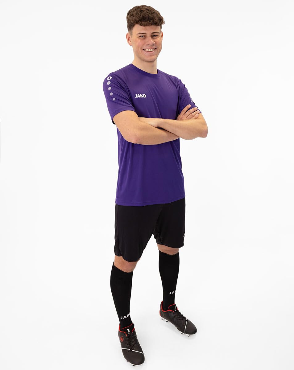 Jako Maillot d'équipe à Manches Courtes pour Enfant - T-​Shirt de Sport Respirant avec Fonction Keep Dry - Maillot de Sport et de Football pour Un Confort Parfait