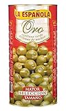 Peno neto escurrido de 600 g La española aceitunas verdes rellenas de anchoa oro