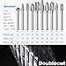 Sworker 10Pcs Carbide Burr Set 1/4 Shank w/Clear Box Max Head Dia 10mm Die Grinder Bits Rotary Tools Attachment Kit Rasp Accessories Metal Wood Stone Steel Grinding Deburring Cutting Porting Carving