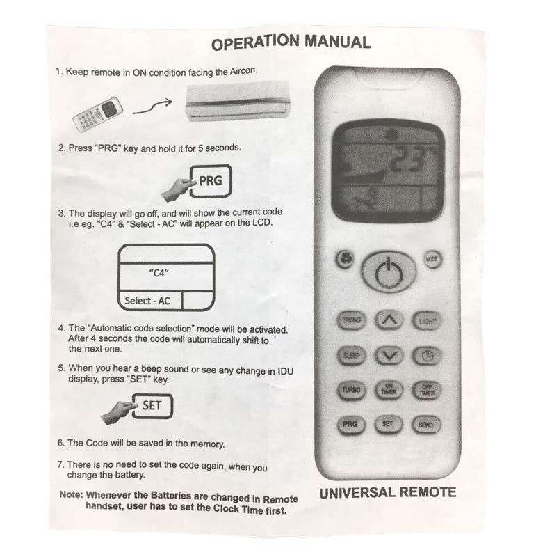Image of Ehop 32U Universal AC Remote Control for VOLTAS AC