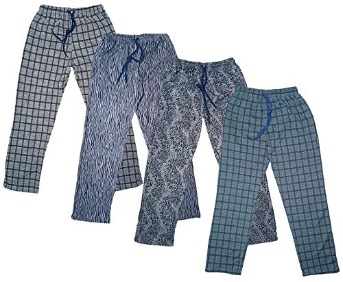 Image of IndiWeaves Boys Polyester Printed Track Pants /Lower (Grey2,Grey3,Grey4,Grey5,7-8 Years) Pack of 4