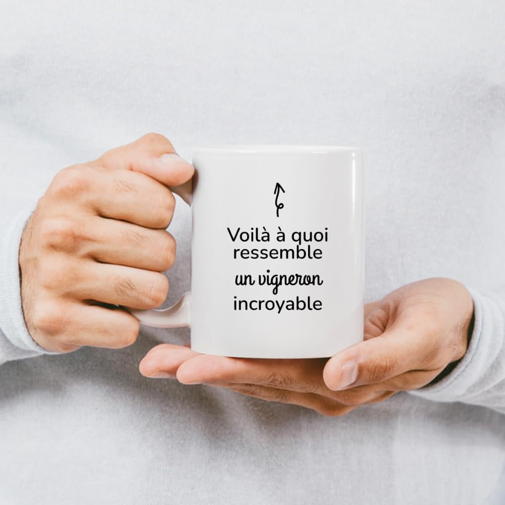 Personalized 'Incredible Vintner' Humor Mug – White Ceramic, Microwave & Dishwasher Safe