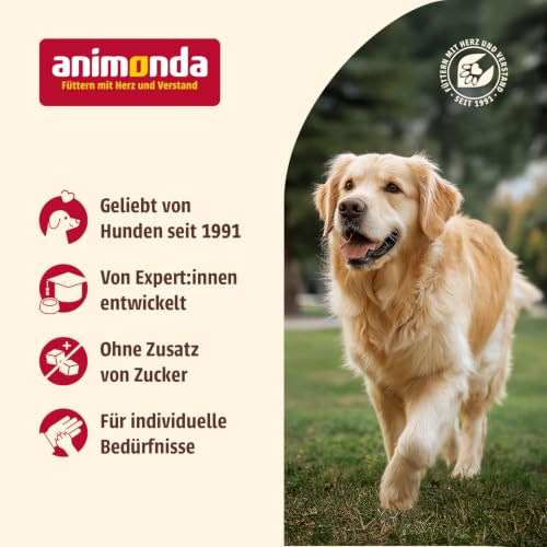 animonda GranCarno Adult Hunde Nassfutter Rind pur (6 x 400 g)