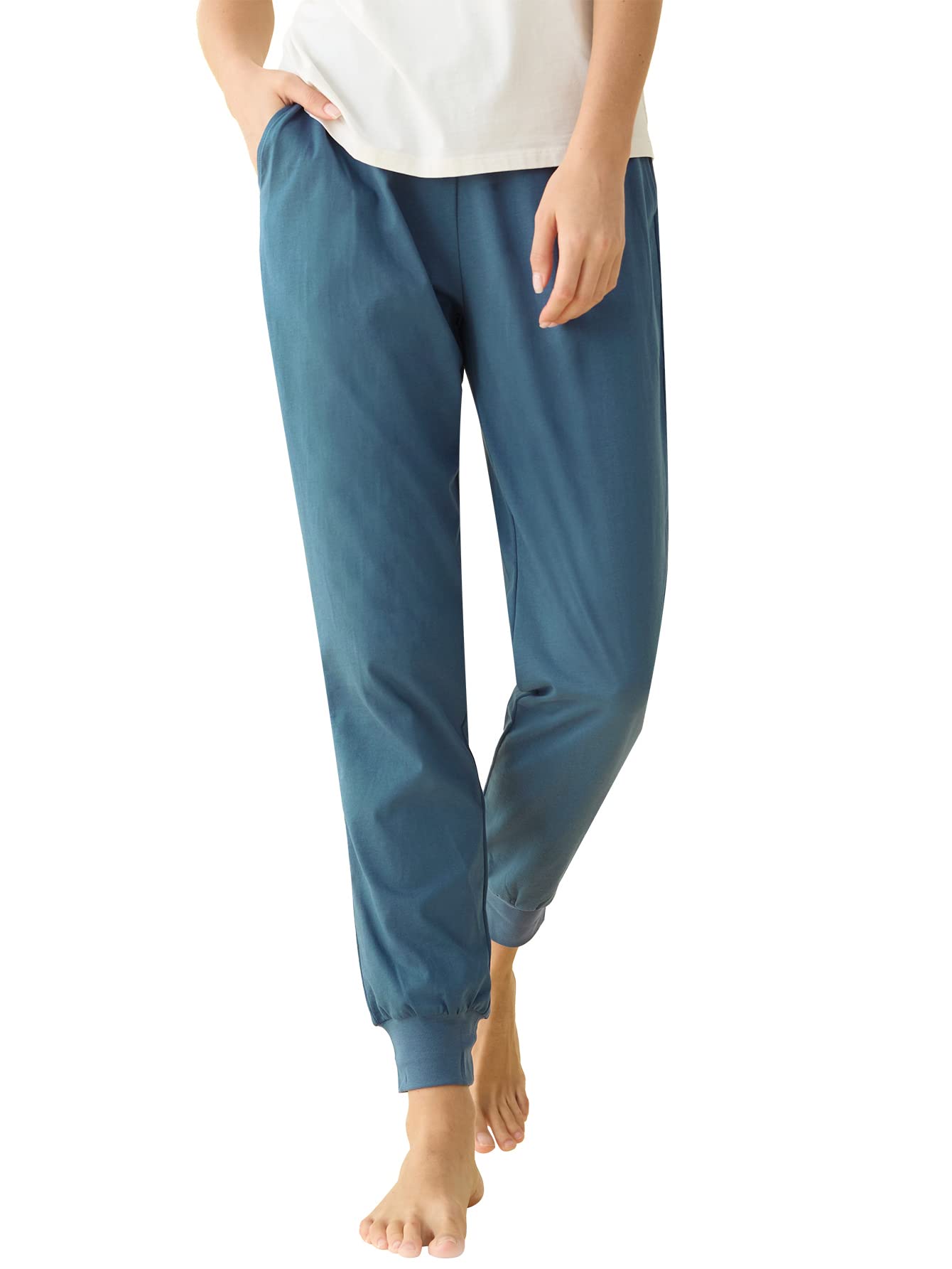 Latuza Women's Cotton Pajama Joggers Knit Lounge Pants