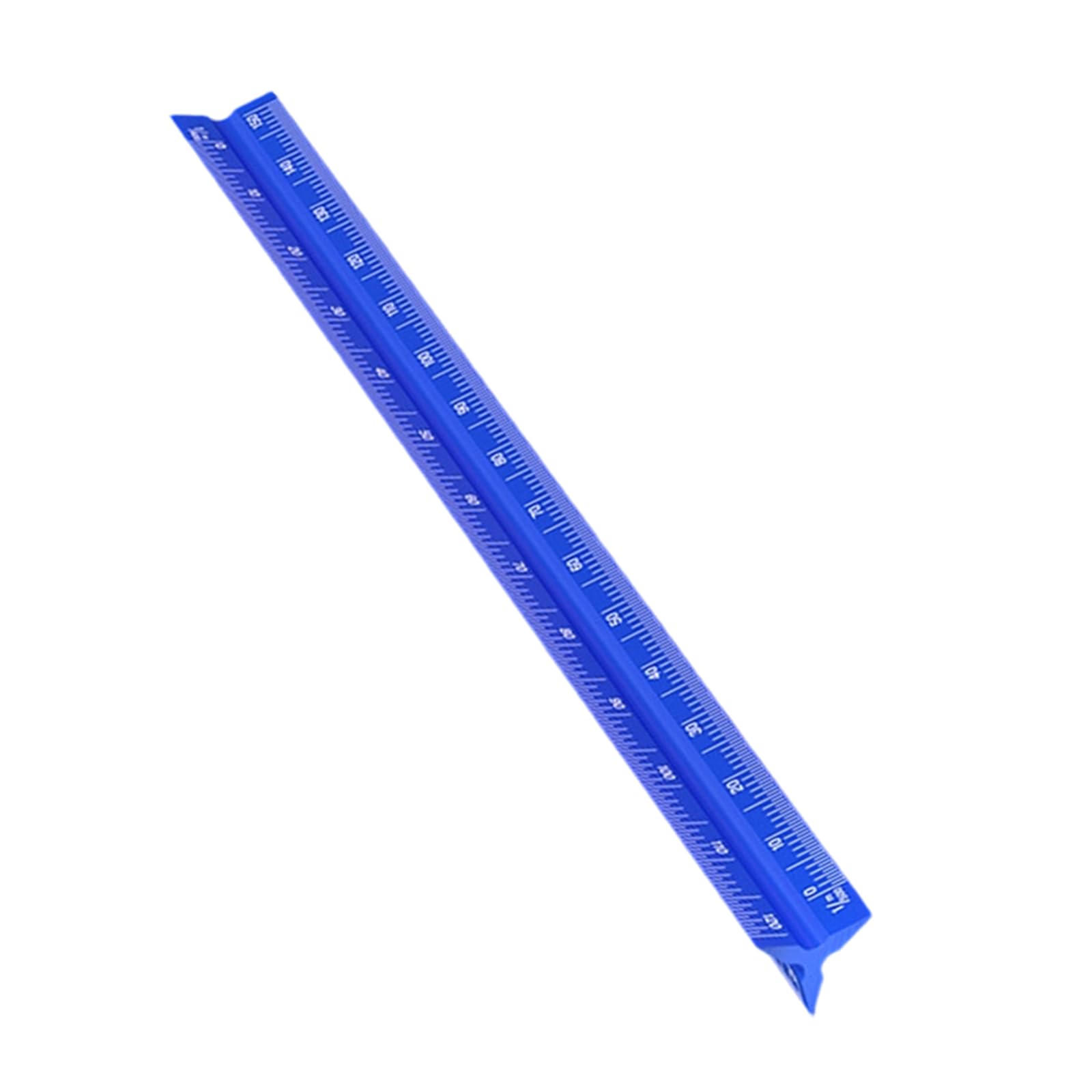 Architectural Scale Ruler Multi Color Aluminum Alloy Drafting Scale Tool with 320mm Length for Architects and Artists Engraved Triangular