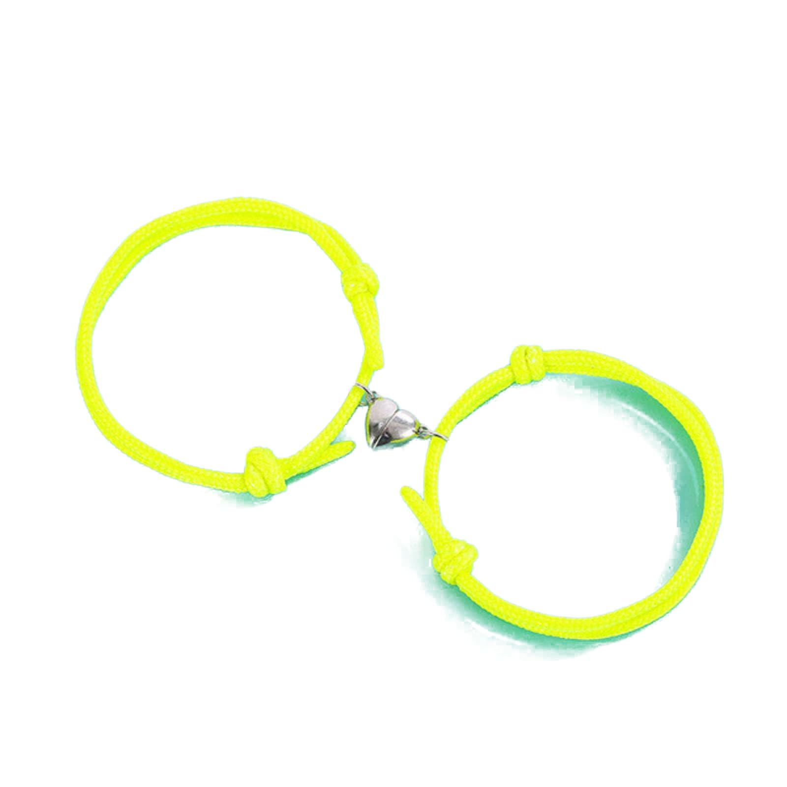 Cadeau de couple romantique avec bracelet aimanté et phosphorescent