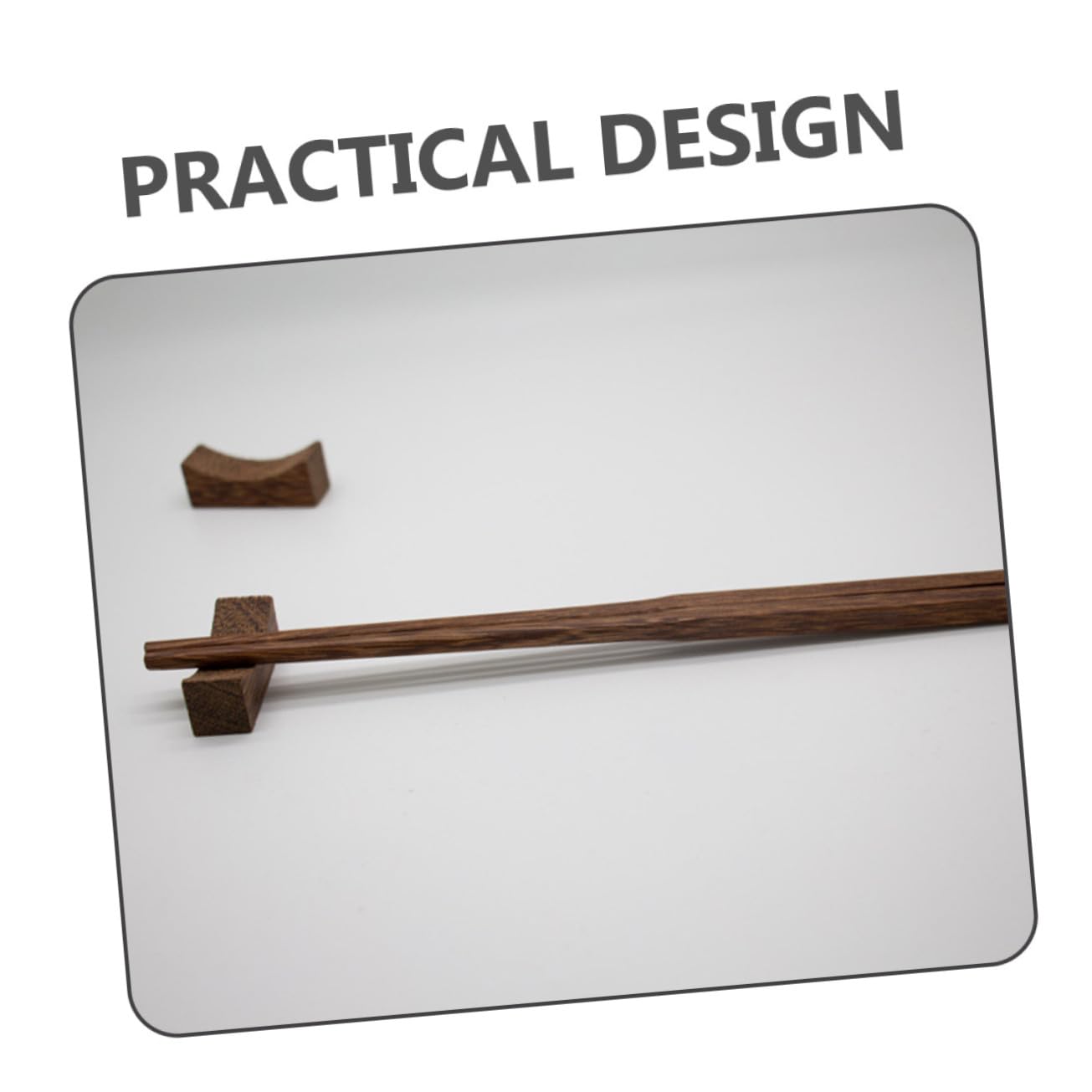 BRIGHTFUFU 12pcs Wooden Chopstick Rest Cutlery Rest Table Spoon Rest Spoon Fork Rest Desktop Decorative Fork Rest Wood Chopstick Holder Household Tableware Holders Fork Holder