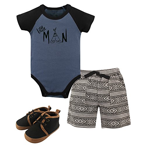 Image of Yoga Sprout Bodysuit, Shorts and Shoes Set, 3 Piece