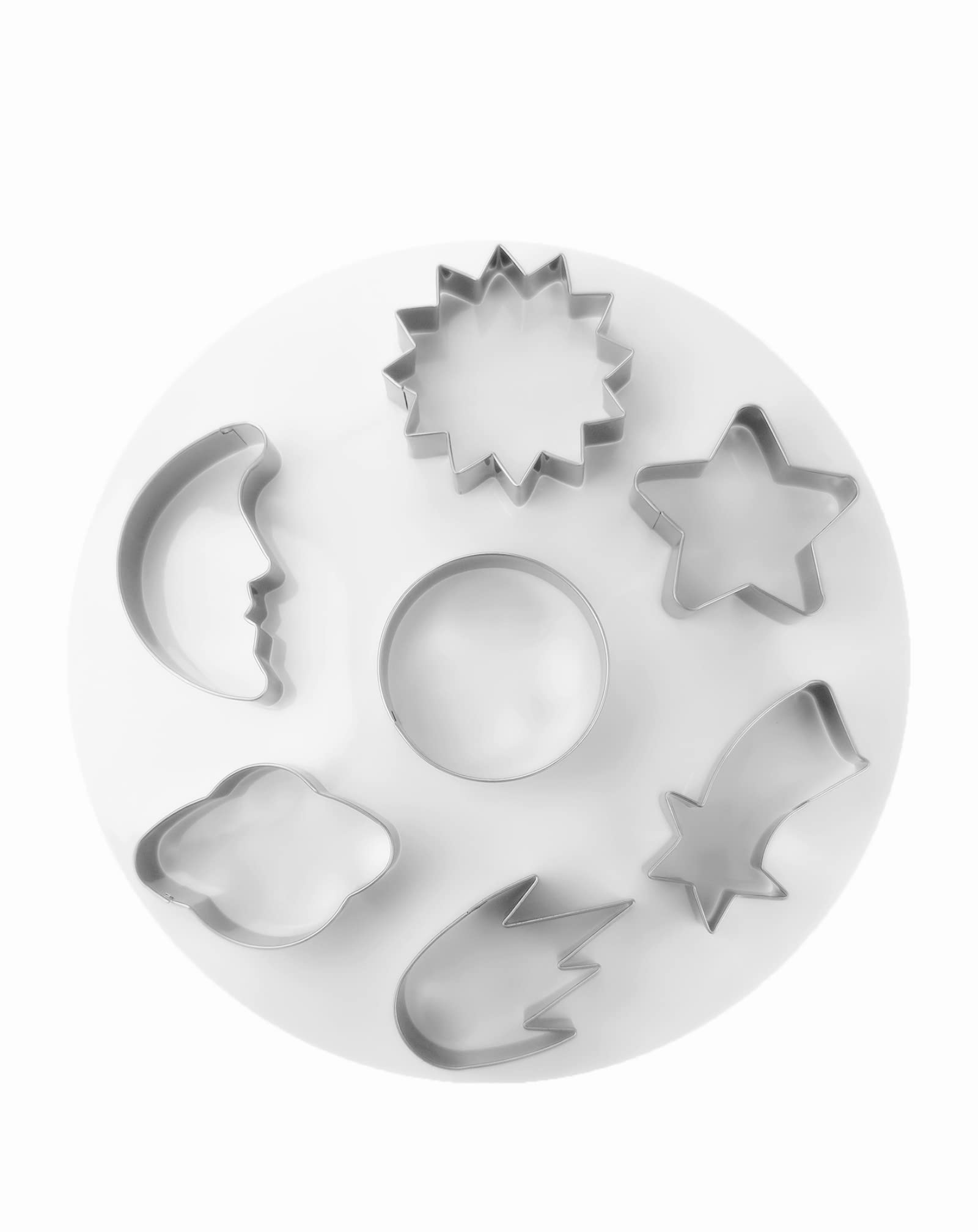 Planet Series Lot de 7 emporte-pièces en acier inoxydable pour enfants