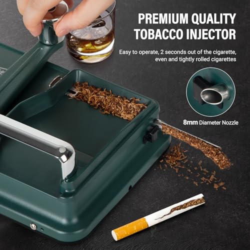 Cigarette Rolling Machine Manual, Cigarette Injector Machine with Cleaning Brush, Cleaning Probe, Tube Probe, Cleaning Spray Bottle for 8mm Diameter Cigarettes Paper Tubes - Image 4