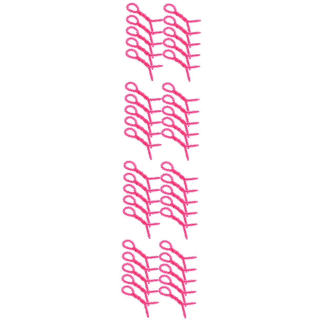 LIFKOME 40 Pezzi Rods per Permanente Silicone Piccoli Ricci Spirale Resistenti per Styling Fai da Te Rosa