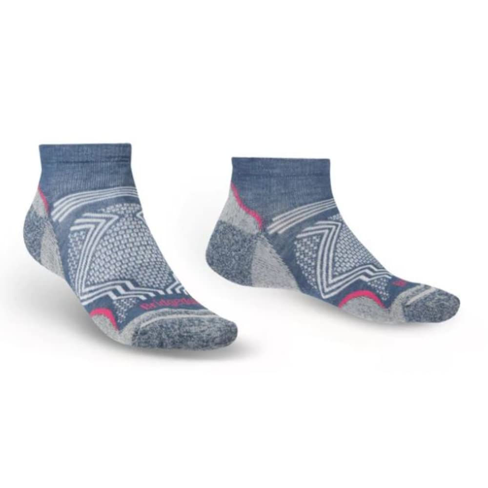Bridgedale HIKE Ultralight T2 Coolmax Performance Low-Women's- Large-Dark Denim