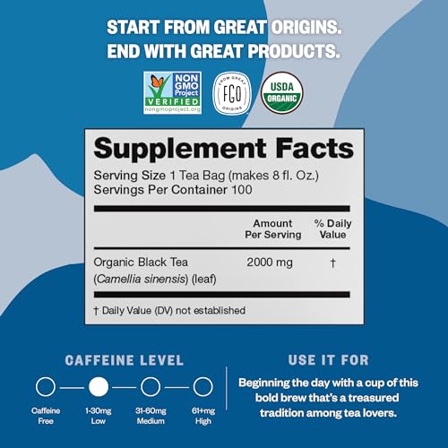 Fgo FGO-BLDC-TEAB-100 Organic Black Decaf Tea thumb #3