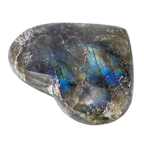 VILLCASE Cristal Coração Pedra Ametista Quartzo Cura Pedra Preciosa Amor Coração Chacra Reiki Balanc