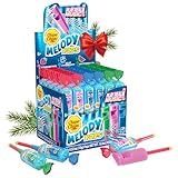 Chupa Chups Melody Pop Holiday Candy Variety Pack, Assorted Flavors, Whistle Lollipops, Individually Wrapped Candy for Christmas Stocking Stuffers for Adults & Kids, 30 Count Showbox Case