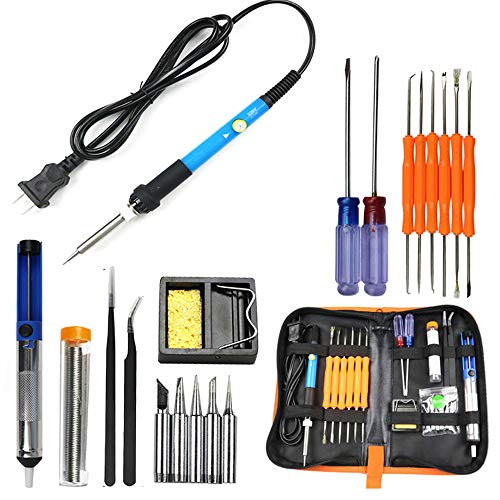 Image of Auto Ranging Digital Multimeter and Clamp Meter - with Storage Bag Battery Alligator Clips Test Leads for AC /DC Voltage /Current Voltage Alert Amp Ohm /Volt (Multimeter Kit)