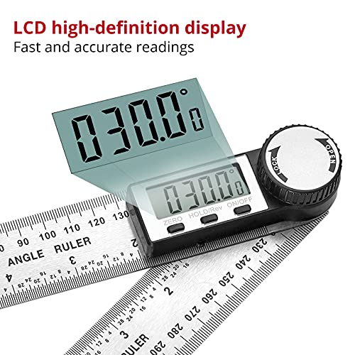 XUNTOP Angle Finder Digitale da 8 Pollici in