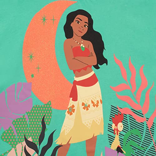 Disney Girls Moana T-Shirt Short Sleeve Kids Princess Daywear2