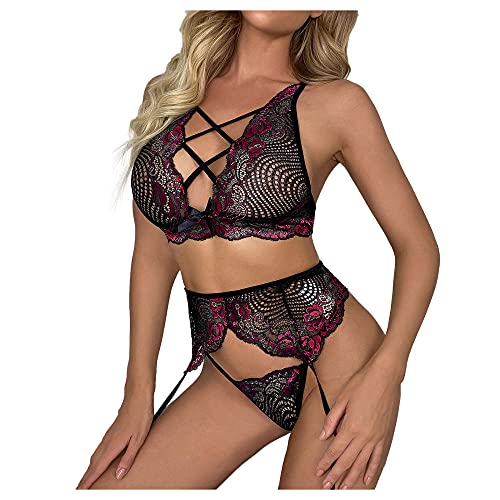 Lingerie sexy femme ensemble sous-vêtements perspective avec jarretière