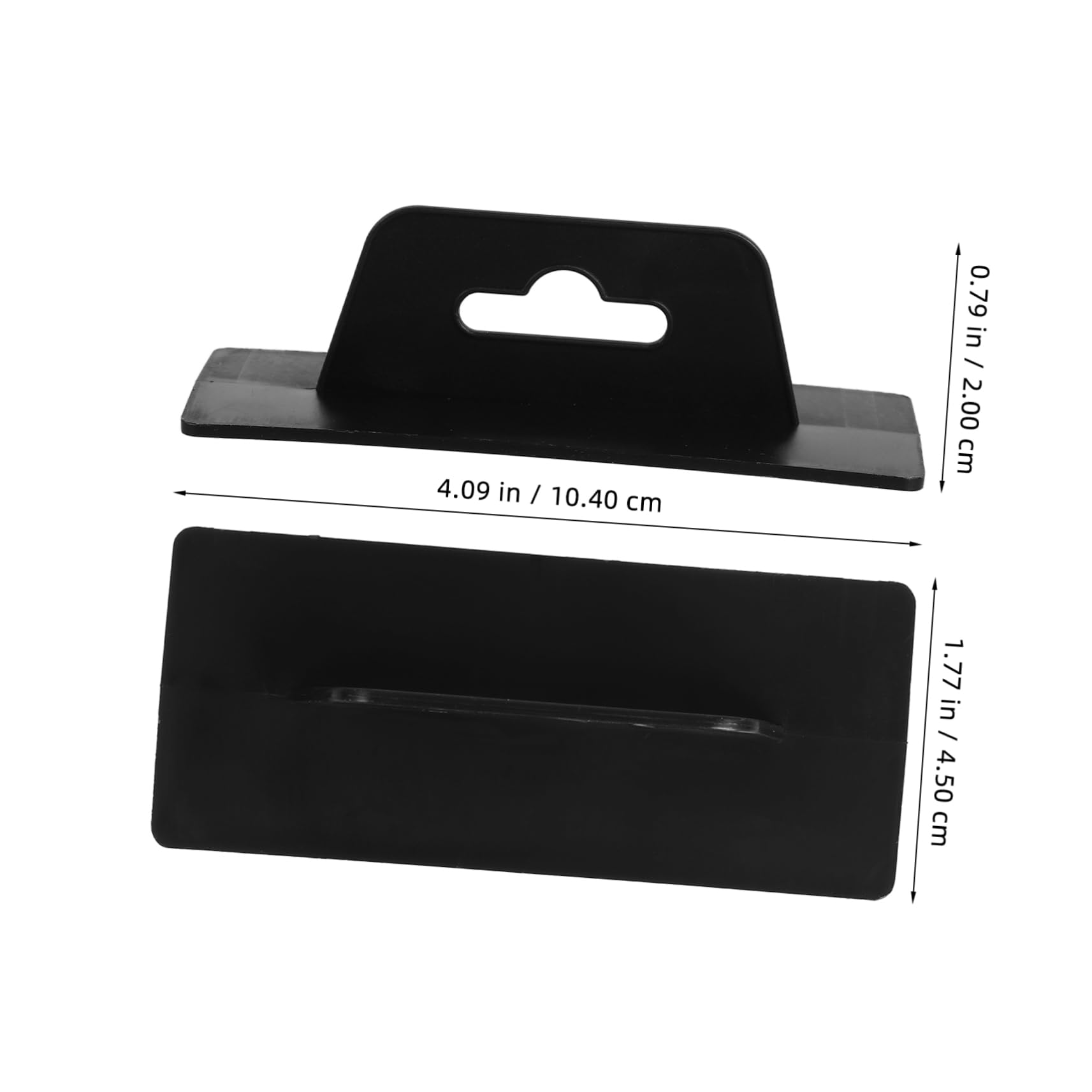 Alipis Stylish Functional Aircraft Hole Hooks 20pcs Plastic Hangers Adhesive Tabs for Retail Display