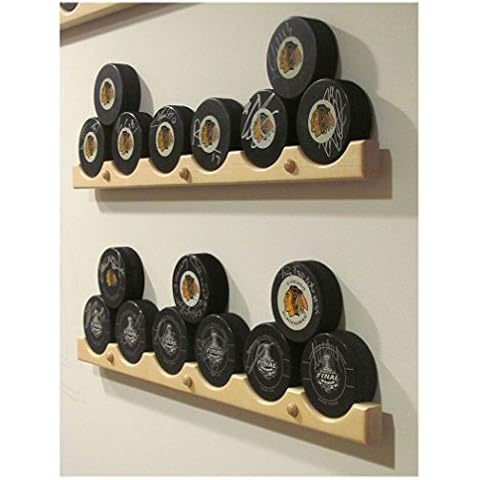 Hockey Puck Display Case Holder/Rack (6) Cover