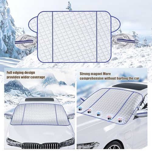 Ultra-Dick Auto Windschutzscheiben kompatibel mit Lex NX300h 2014-2021 Sonnenschutz für Auto mit Magneten für Windschutzscheibe gegen Sonne, Frost, Schnee,