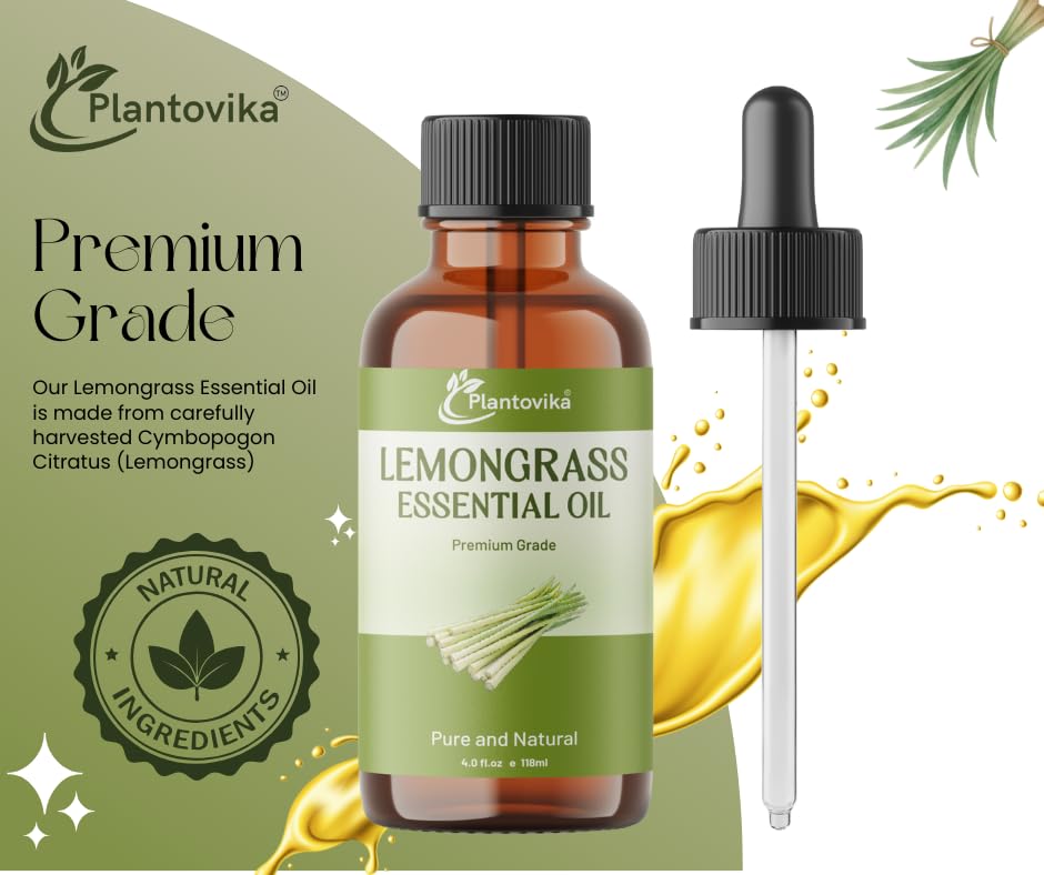 Aceite Esencial de Lemongrass 4 Fl Oz Puro y Natural miniatura 2