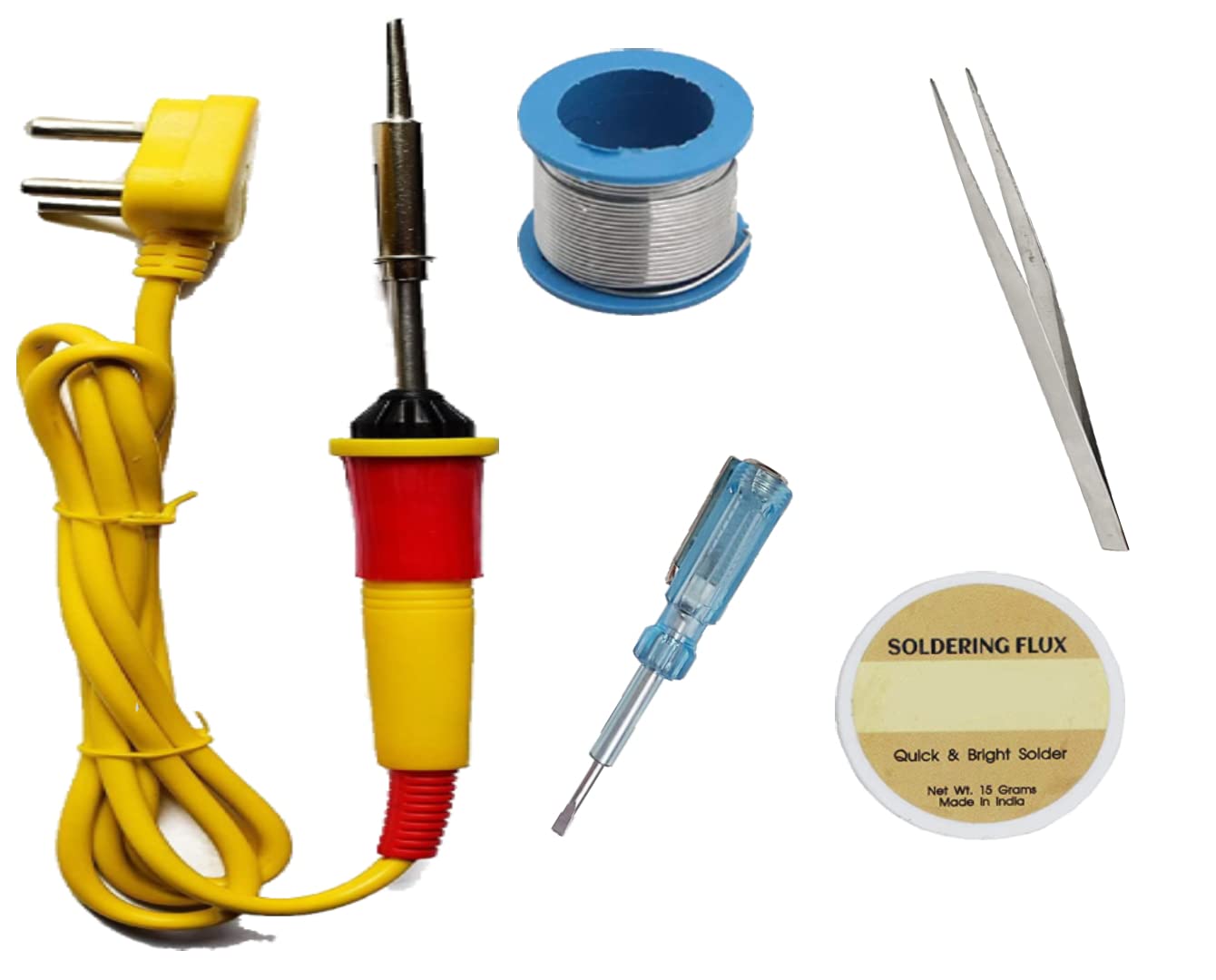 Aldeco (5 in 1) Soldering Iron Kit, 25W Welding Tool with High Temperature Kit With Soldering Iron, Wire, Flux, Tester, Tweezer. (B0BXJDS34X) Amazon Price History, Amazon Price Tracker