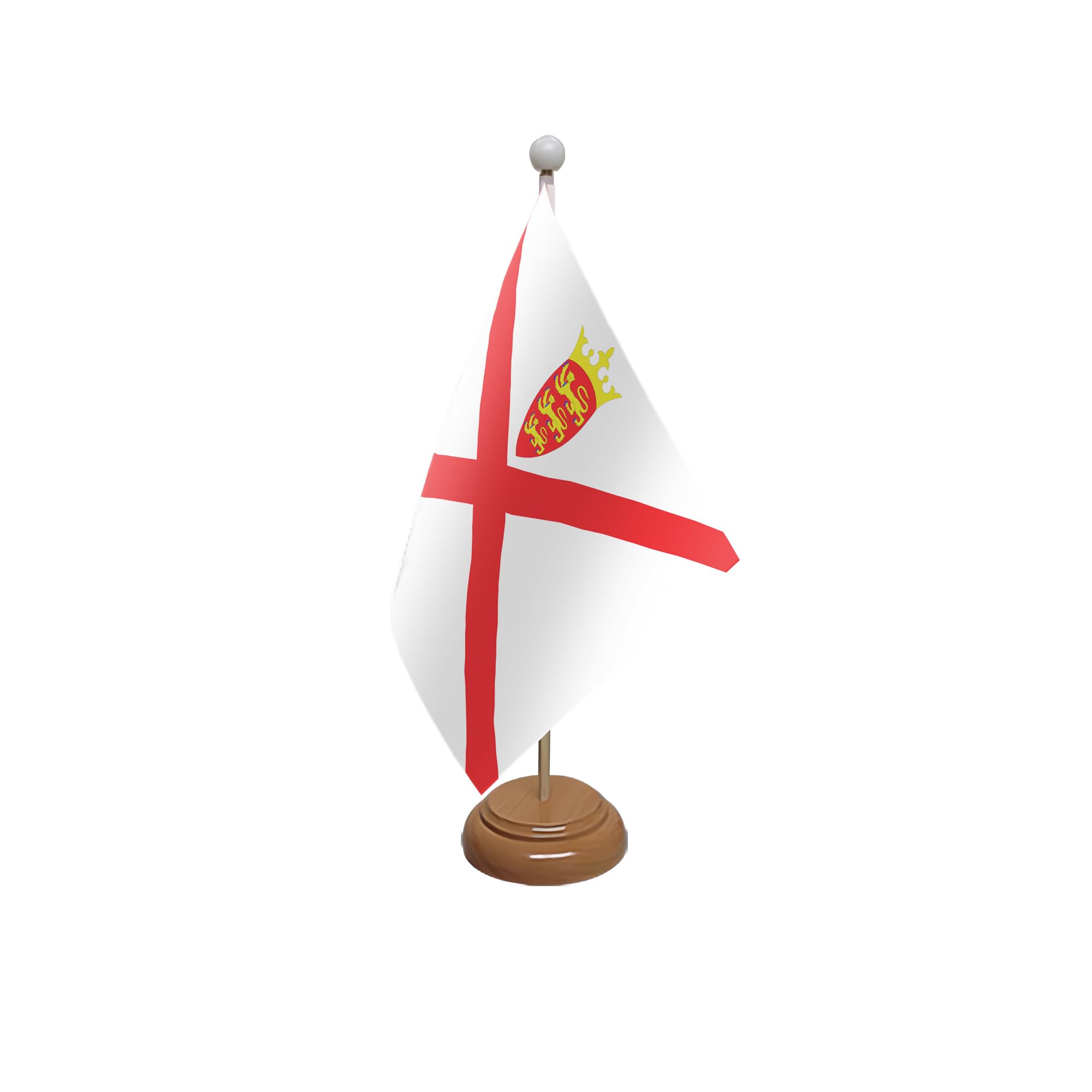 Flagtex Jersey Wooden Table Flag With Wooden Base