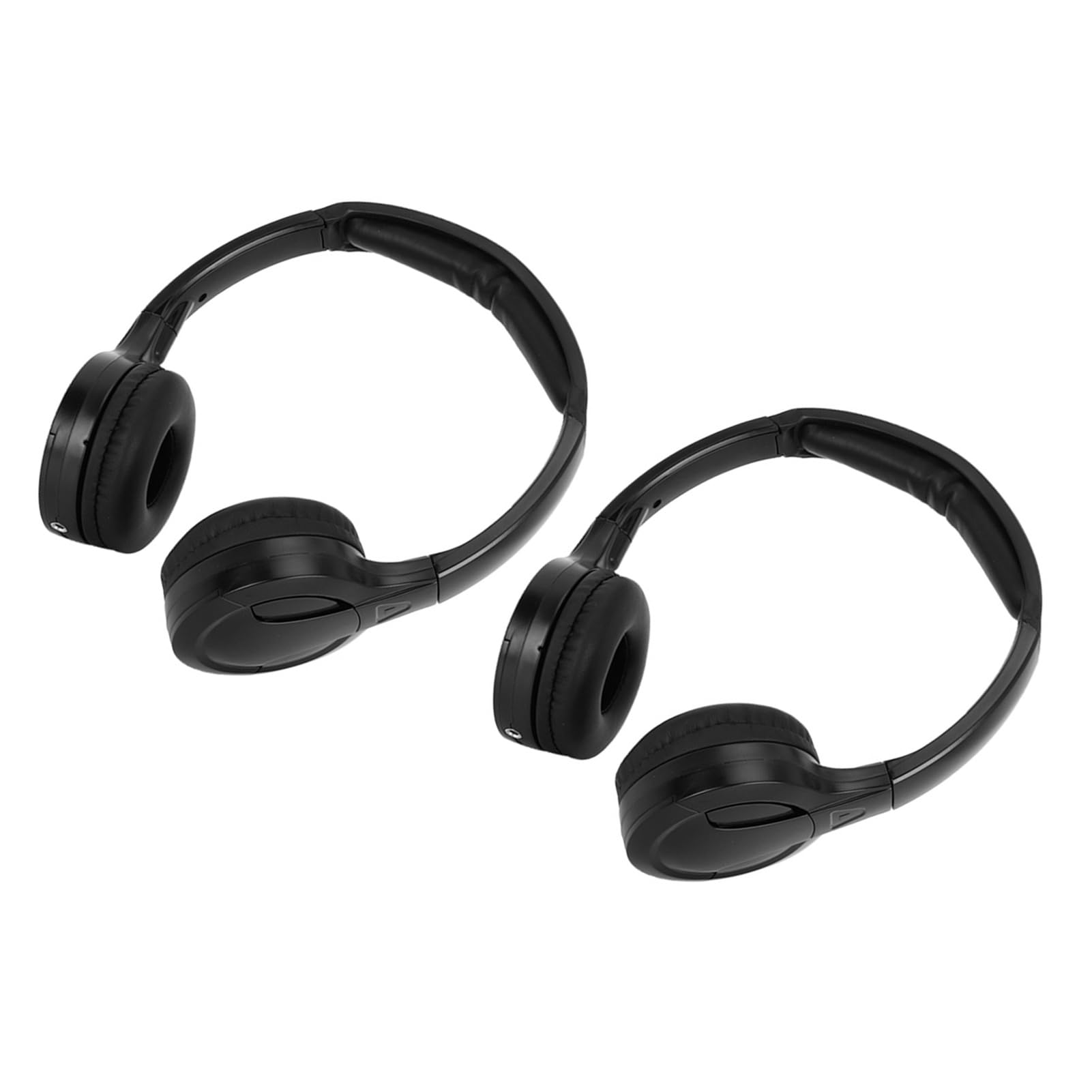 Yctze cuffie infrarossi 2 Kanal kabelloser Infrarot-IR-Stereo-Audio-Kopfhörer-Kopfhörer für Auto-Kopfstützen-DVD