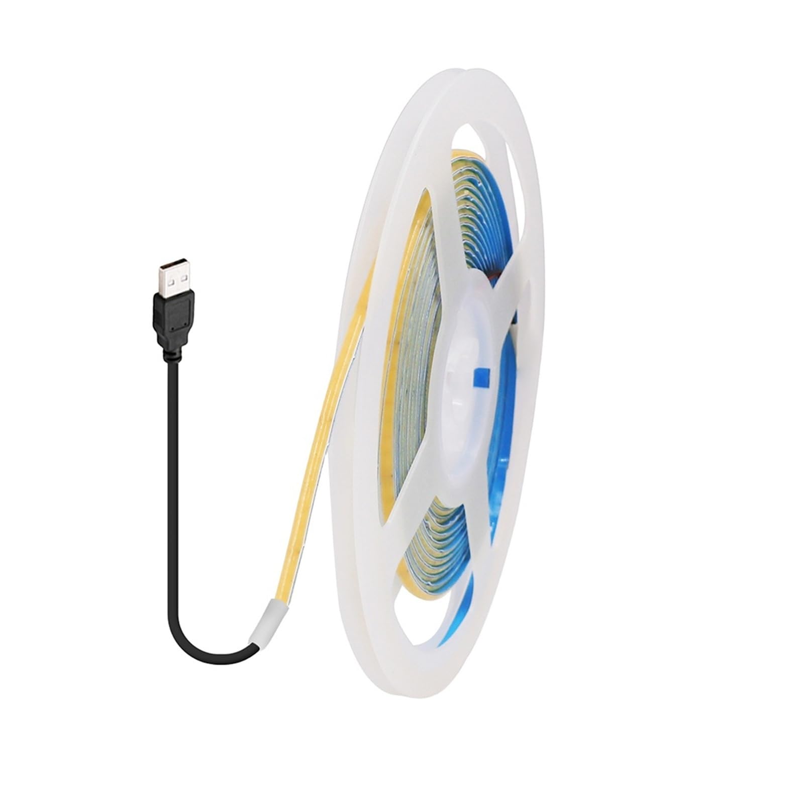 BXGCRAFE 5V USB Thin COB LED Strip 3mm 5mm PCB 320LEDs Multiple Colors Flexible TV Backlight Decor Lamp(Pink,3MM PCB_2M)