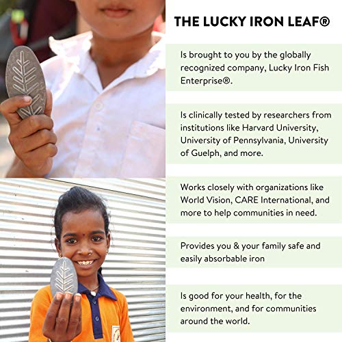 Original Lucky Iron Leaf 2-Piece Bundle - Includes - 1 Lucky Iron Leaf + 1 Lucky Iron Natural Protection Oil. Maintain Your Lucky Iron Leaf Cooking Tool with Our formulated Protection Oil