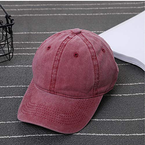 Image of Glamorstar Classic Unisex Baseball Cap Adjustable Washed Dyed Cotton Ball Hat
