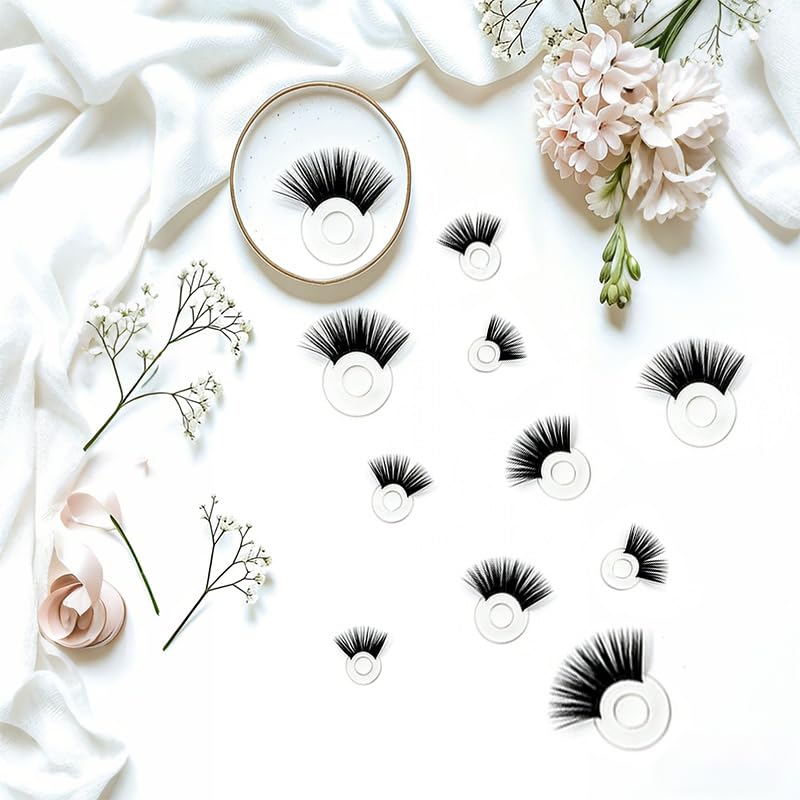 20Pcs Safety Doll Eyelashes for Crocheting, 5 Sizes Plastic Eye Lashes for Amigurumi, Teddy Bear, Stuffed Animals, Puppet and Plush Item Crafting