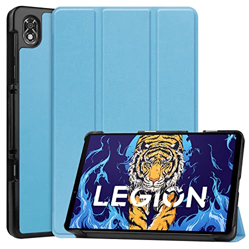 YGoal Funda para Moto Tab G70 - Premium Slim PU Cuero y PC Trasera con Multiángulo Folio Carcasa para Motorola Moto Tab G70 11 Pulgada, Azul
