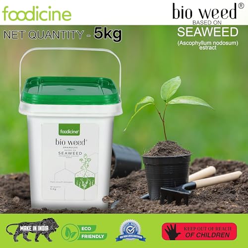 Image of Bio Weed 5 KG - Seaweed Extract Granules Premium Plant Fertilizer and Growth Promoter for All Types of Plants