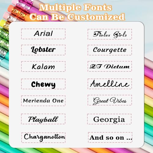 Lápices personalizados Aolun pack 10 unidades miniatura 5