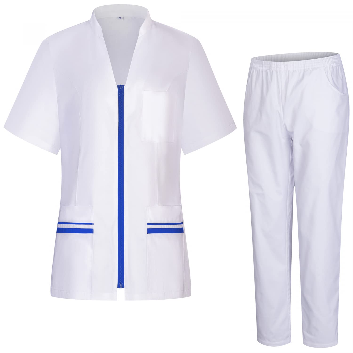 MISEMIYA - Einheitliches Unisex-Peeling-Set – Medizinische Uniform mit Oberteil und Hose – 712-8312