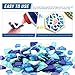 Swpeet 1Ib Glass Mosaic Tiles Pieces Stained Glass for Crafts, Mixed Colors and Patterns (Mosaic Tiles E)