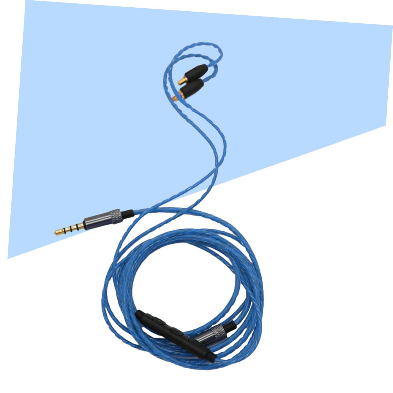 Angoily 3pièces Câble De Pour Écouteurs Avec Microphone Et Connectivité Améliorée Compatible Avec Bleu