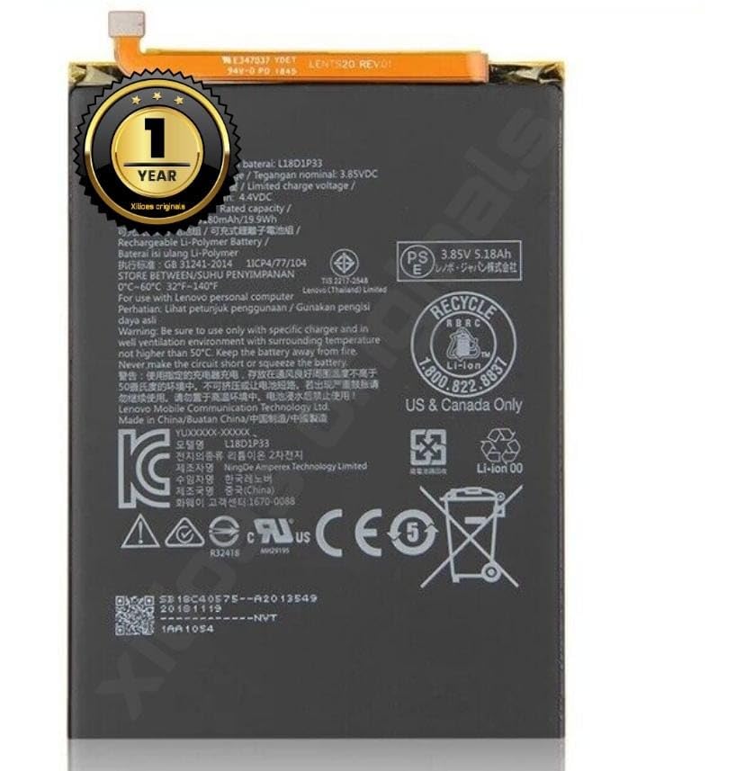 Image of L18D1P33 Battery for Lenovo Tab V7 (5180mAh) Battery with 1 Year Warranty**** (O225)