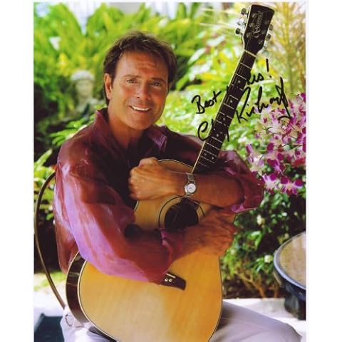 Cliff Richard Autograph Signed 8 x 10 Photo Cover