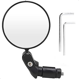 Kit 2 Peças Espelho Retrovisor Giratório 360° Lorben Bike Guidão Bicicleta Articulado Segurança-GT6356