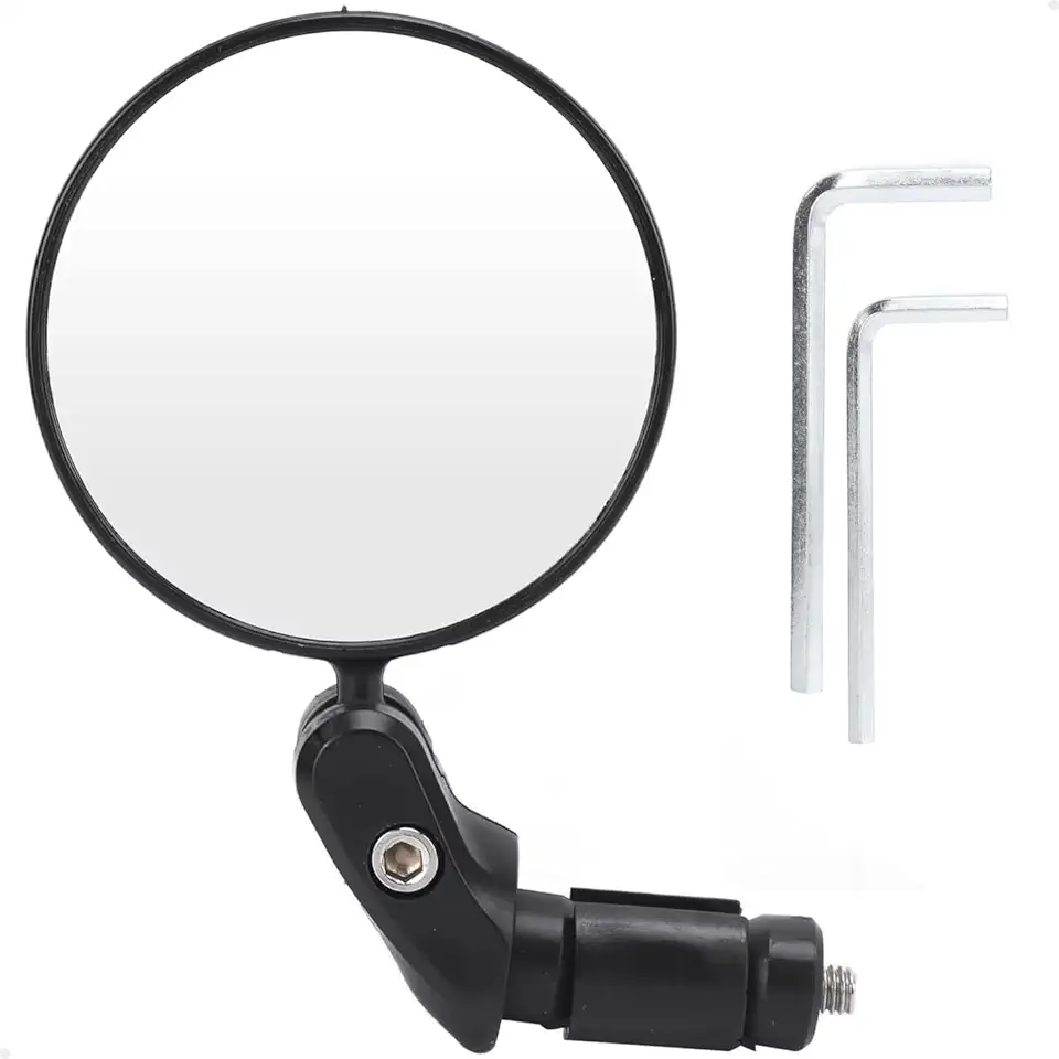Kit 2 Peças Espelho Retrovisor Giratório 360° Lorben Bike Guidão Bicicleta Articulado Segurança-GT6356