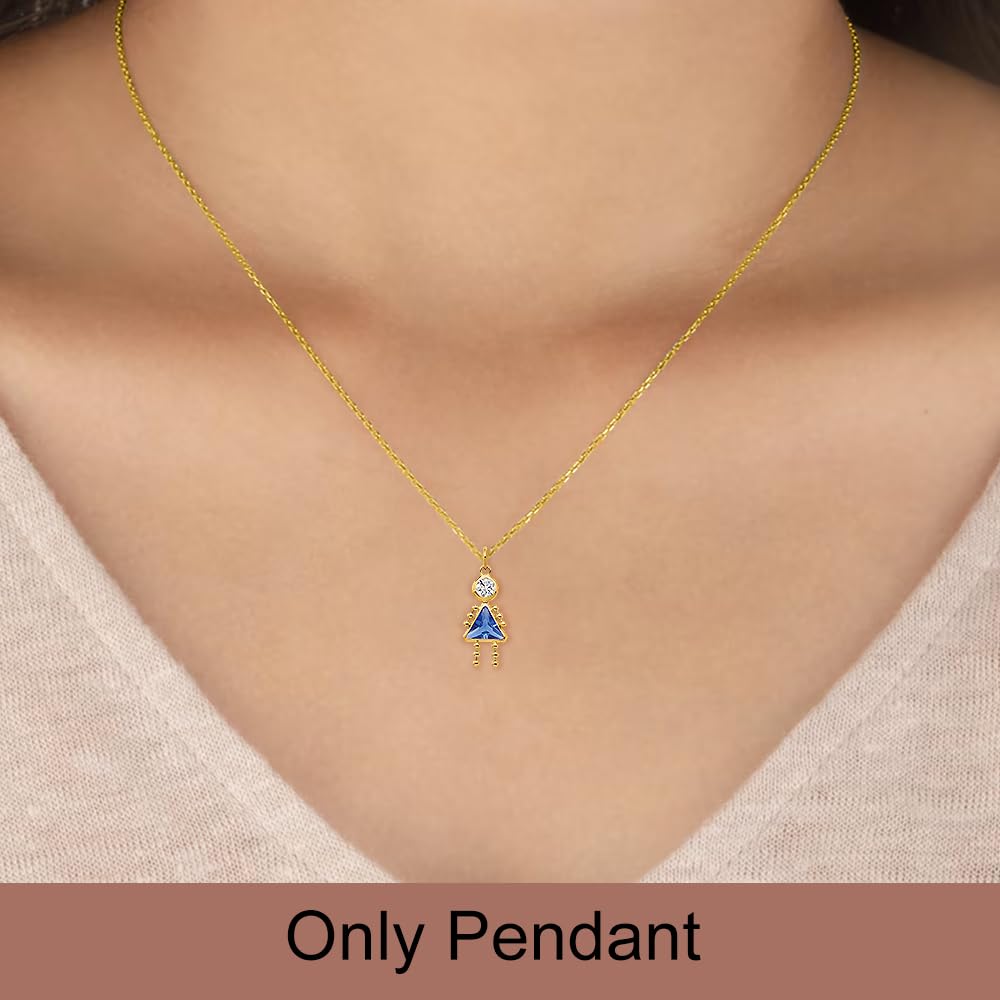 Solid 10K Yellow Gold 20mm Polished January to December Month Birthstone Charm for Pendant Necklace or Bracelet (L-20 mm/0.79 Inch, W-10 mm/ 0.39 Inch): September Birthstone