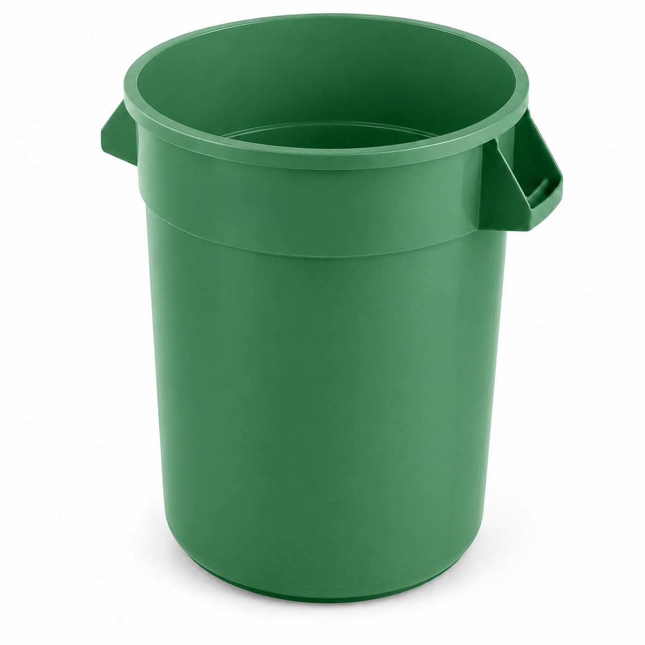 Commercial Round Trash Can and Ingredient Bin by Glownary – 20 Gallon, 20.0 gallons, Resin, Green, Model 475tcrnd20gn