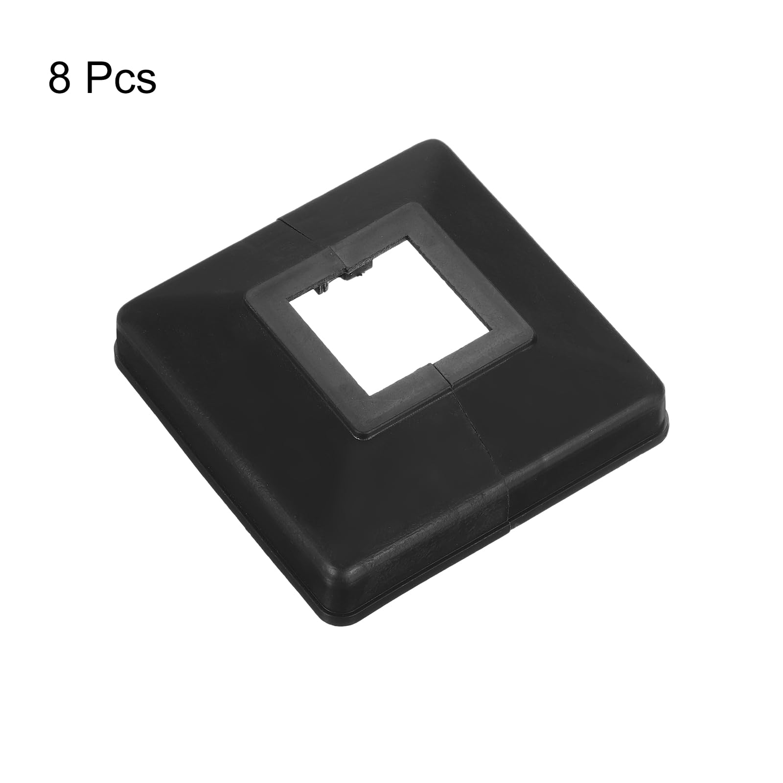 QUARKZMAN Pokrywa podstawy słupka, 8 szt. 30 x 30 mm / 1,2" x 1,2" x 1,2" plastikowa osłona na podstawę słupka ogrodzenia balustrady schodów balkonowych, 88 x 88 mm / 3,5 x 3,5" (łącznie)