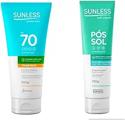 Kit Sunless FPS70 200g + Pós-Sol Aloe e Camomila 120ml