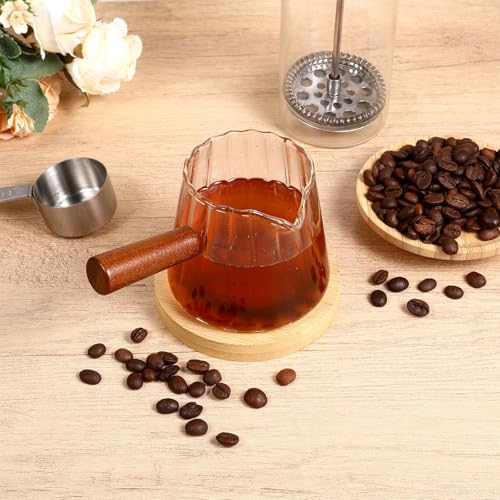 Set 4 vasos espresso 180 ml con mango de madera miniatura 4