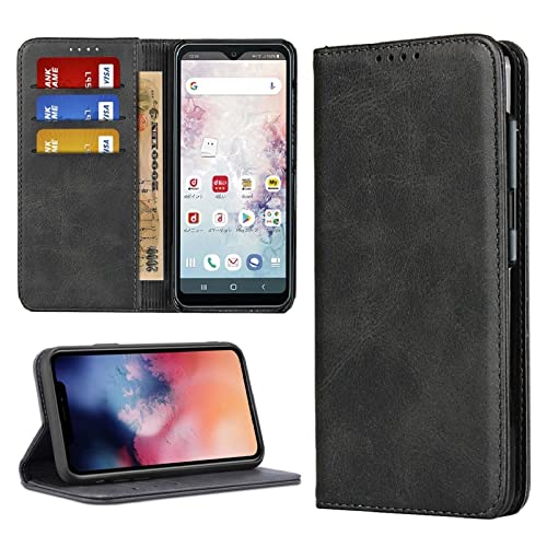 らくらくスマートフォン a A401FC ワイモバイル 通用 らくらくスマートフォン Lite MR01 SIMフリー ケース 手帳型 カードケース ラクラクスマホ ラクラクスマートフォンA 手帳 携帯ケース カバー 手帳ケース内蔵マグネットPU皮革 財布